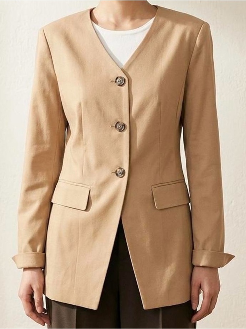 Bagatelle Linen Blend Blazer Chai Tan NWT XS-XL